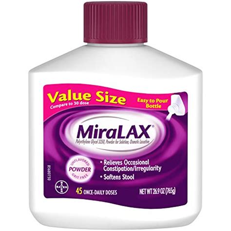 If you take more than the recommended dose, it tends to work much better, but also can cause nausea and cramping. . Bowel cleanout with miralax for adults reddit